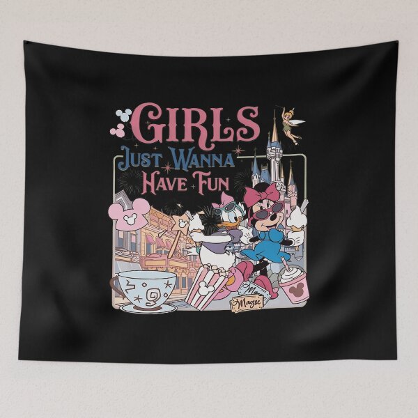 Item preview, Girls Just Wanna Have Fun Retro Cartoon  designed and sold by burmside48.