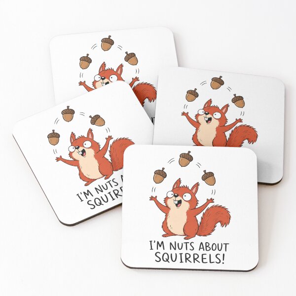 Item preview, I’m Nuts About Squirrels Funny Squirrel Lover Cartoon designed and sold by ShirtWreck.