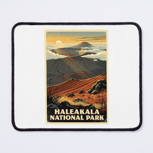 Item preview, Haleakala National Park Vintage Travel Art designed and sold by Teelogic.
