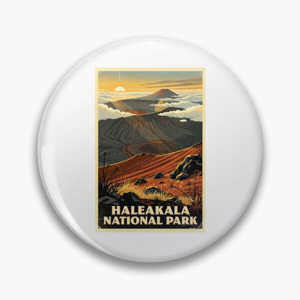 Item preview, Haleakala National Park Vintage Travel Art designed and sold by Teelogic.