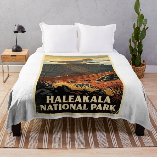 Item preview, Haleakala National Park Vintage Travel Art designed and sold by Teelogic.