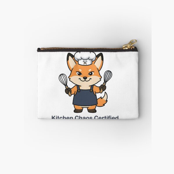 Item preview, Funny Fox Chef – Kitchen Chaos Certified Sticker designed and sold by Isliath.