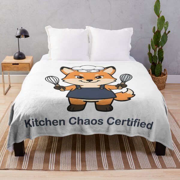 Item preview, Funny Fox Chef – Kitchen Chaos Certified Sticker designed and sold by Isliath.