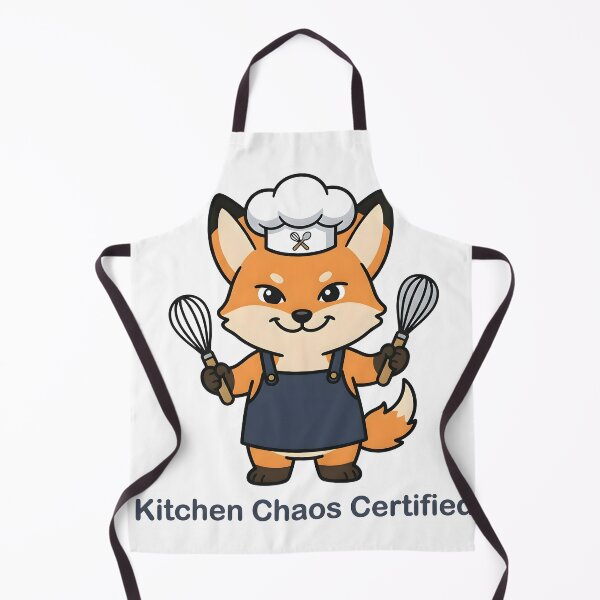 Item preview, Funny Fox Chef – Kitchen Chaos Certified Sticker designed and sold by Isliath.