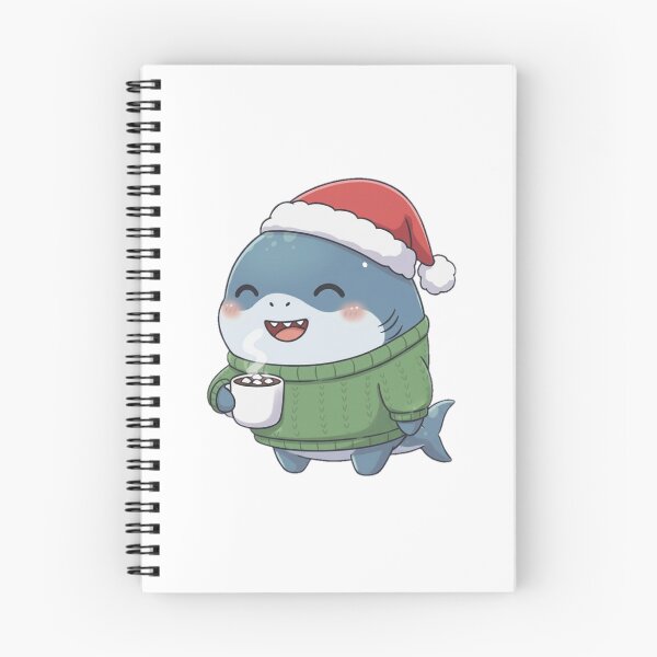 Item preview, Cozy Christmas Shark designed and sold by Nature's Chibis.