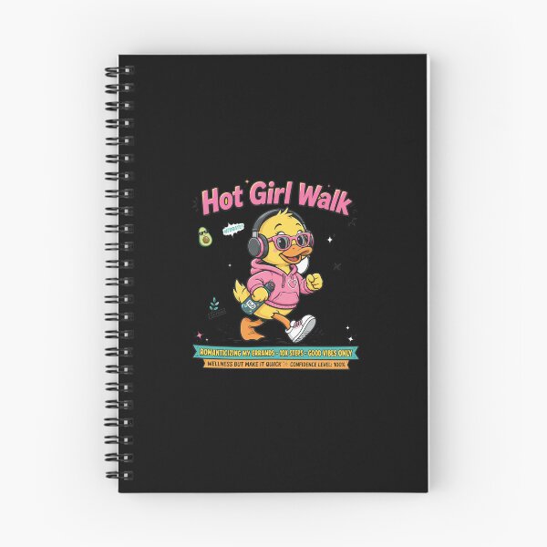 Item preview, Hot Girl Walk Wellness Duck Illustration designed and sold by Gloriartzmann.