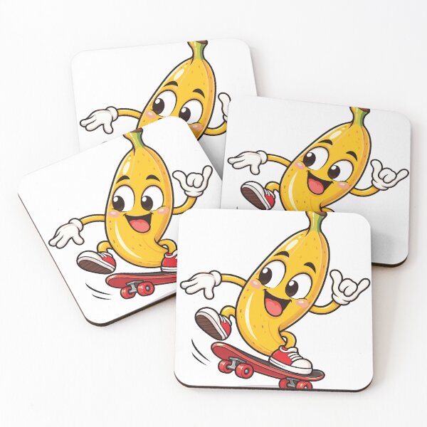 Item preview, Funny Banana Riding a Red Skateboard designed and sold by PRINTIONAL.