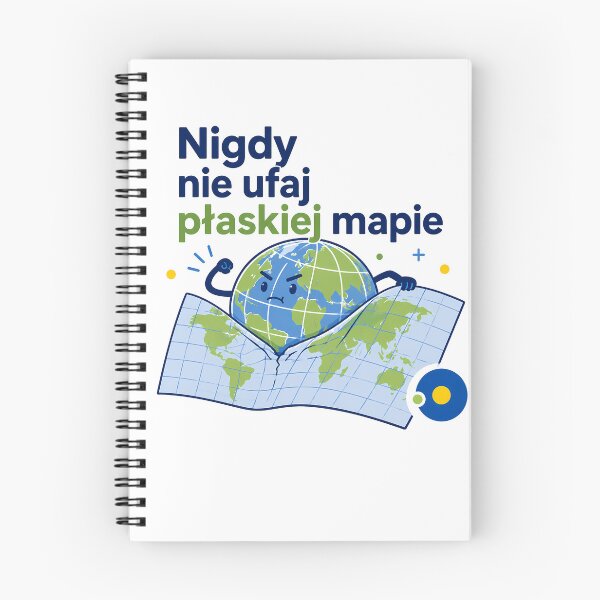 Item preview, Nigdy nie ufaj płaskiej mapie designed and sold by gregorek.
