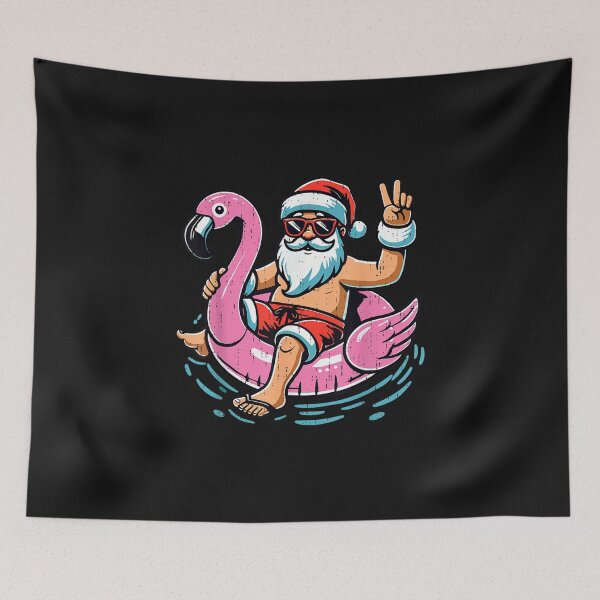 Item preview, Christmas in July Shirt Boys Kids Santa Flamingo Summer Xmas designed and sold by bandom557.