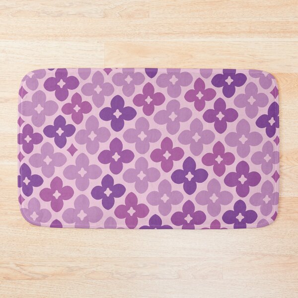 Item preview, Purple Retro Flowers Dense Floral Pattern designed and sold by zan-mf.