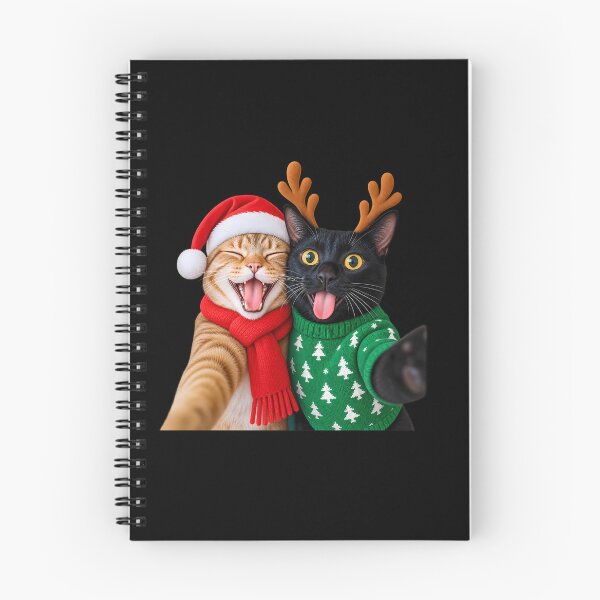Item preview, Funny Christmas Cat Selfie designed and sold by BURRITO-Blog.
