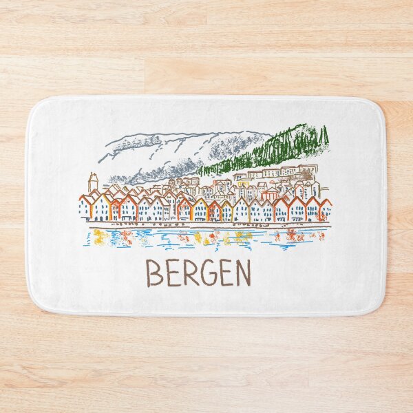 Item preview, Bergen Norway Souvenir Gift for Tourists designed and sold by MichaeIRellov.