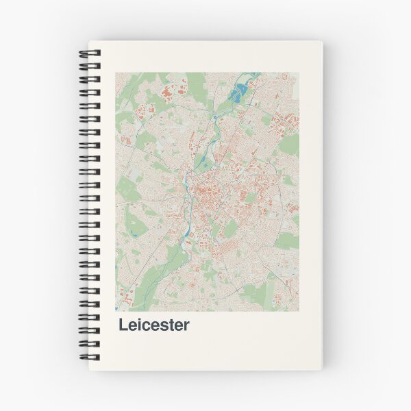 Item preview, Leicester Minimalistic Map Art designed and sold by MapsNerd.