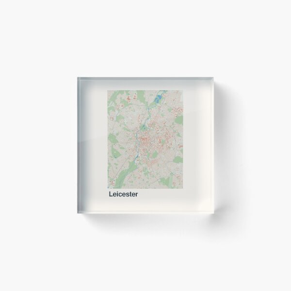 Item preview, Leicester Minimalistic Map Art designed and sold by MapsNerd.
