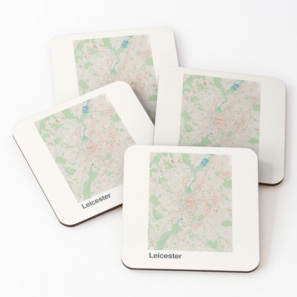 Item preview, Leicester Minimalistic Map Art designed and sold by MapsNerd.