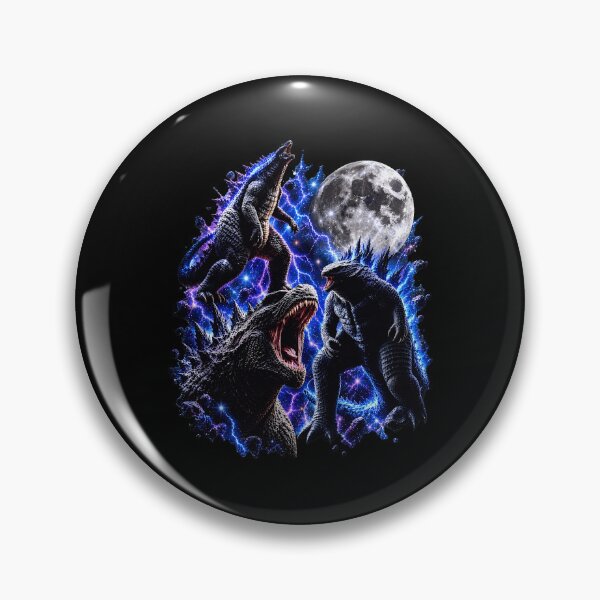 Item preview, Monster Kaiju Roaring Under Moon Lightning designed and sold by Demetre92.