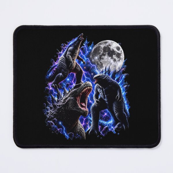 Item preview, Monster Kaiju Roaring Under Moon Lightning designed and sold by Demetre92.