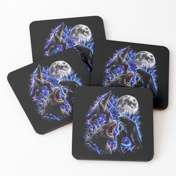 Item preview, Monster Kaiju Roaring Under Moon Lightning designed and sold by Demetre92.