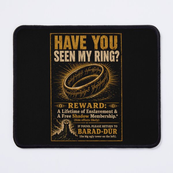 Item preview, Lost Ring Bureaucratic Missing Notice Poster designed and sold by agearb.