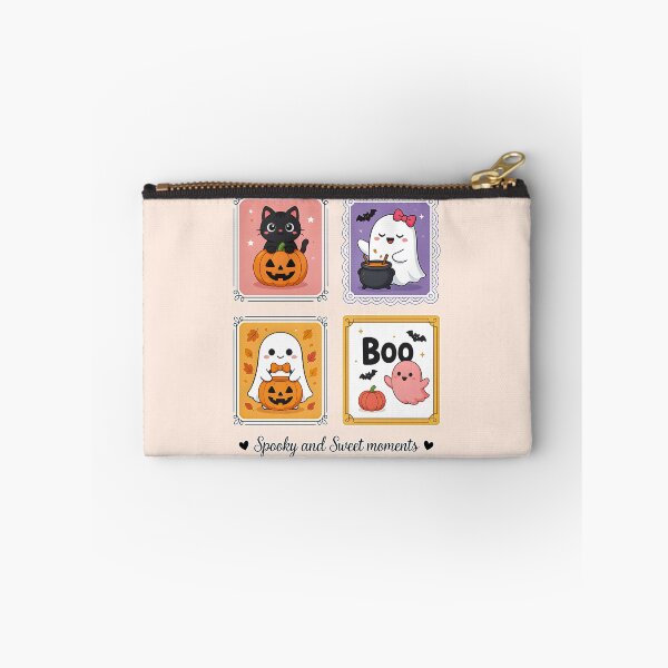 Item preview, Kawaii Pink Halloween Ghost and Cat Clipart designed and sold by zozo-shop.