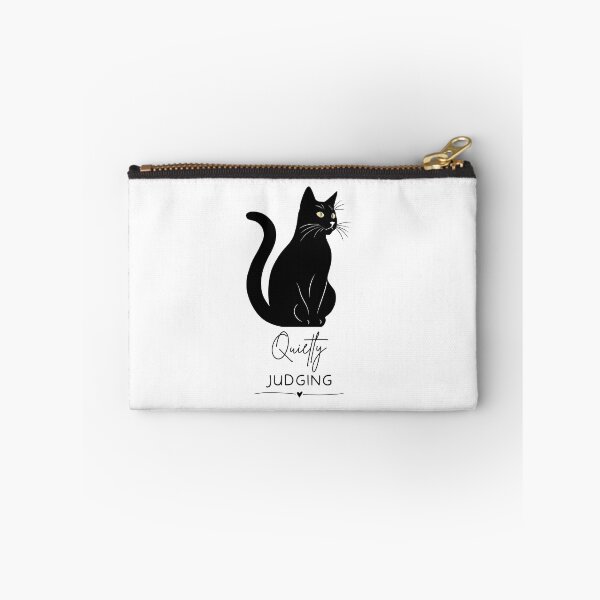 Item preview, Quietly Judging Black Cat Funny Design designed and sold by FlareCraftStudio.