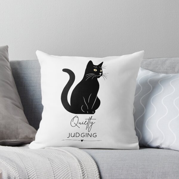 Item preview, Quietly Judging Black Cat Funny Design designed and sold by FlareCraftStudio.