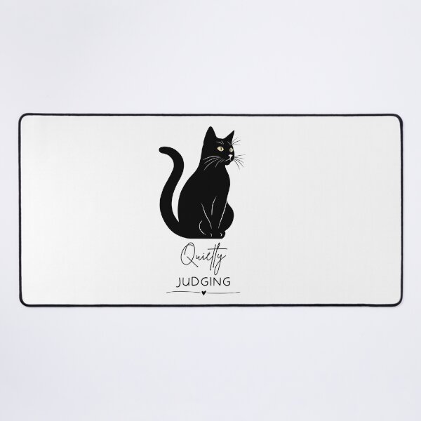 Item preview, Quietly Judging Black Cat Funny Design designed and sold by FlareCraftStudio.