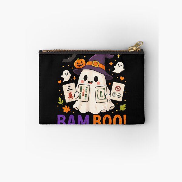 Item preview, Halloween Ghost Playing Mahjong Spooky Boo designed and sold by huyongton.