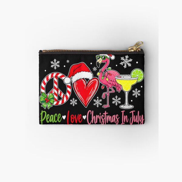 Item preview, Peace Love Christmas in July Flamingo Christmas in July designed and sold by bandom557.