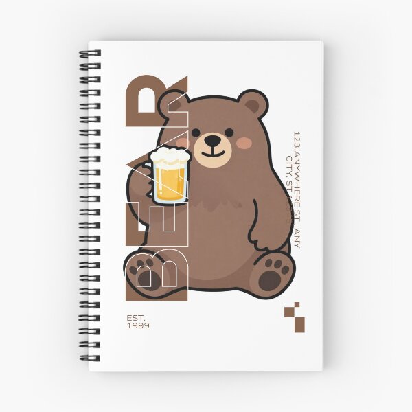 Item preview, Cute Grizzly Bear Holding Frothy Beer Mug designed and sold by cooljude.