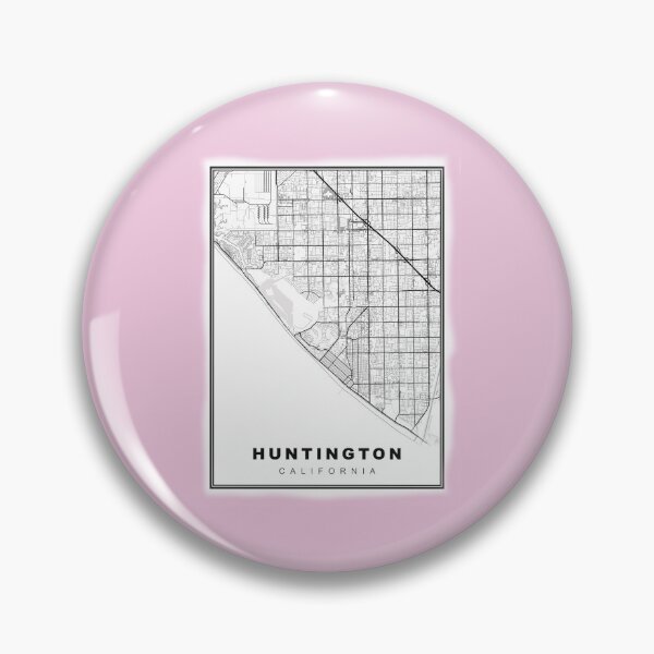 Artikelvorschau, Minimalistische Karte von Huntington Beach entworfen und verkauft von Tamas Das.