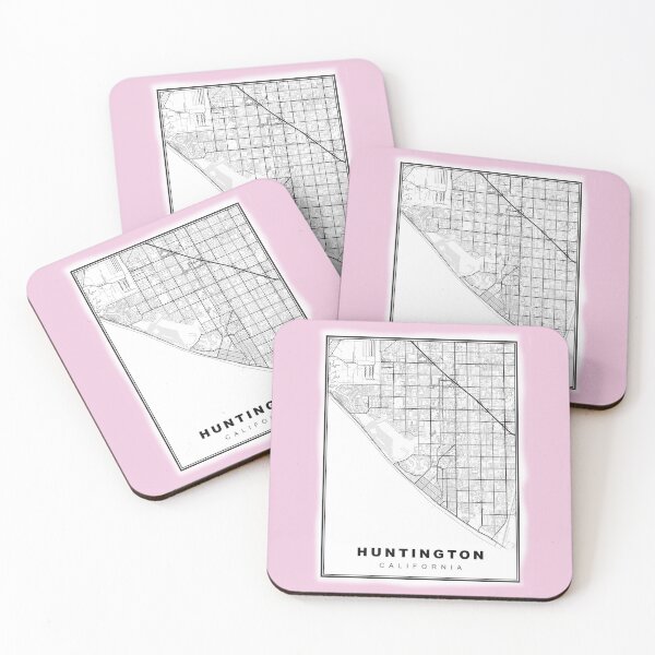 Item preview, Minimalist Huntington Beach Map designed and sold by Tamas Das.