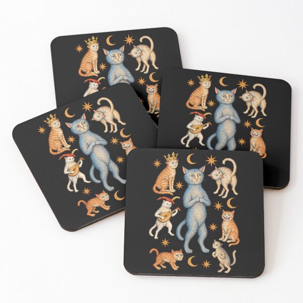 Item preview, Funny Medieval Cats Renaissance Middle Ages Vintage Artwork Cat Lover  designed and sold by MidzzSky.