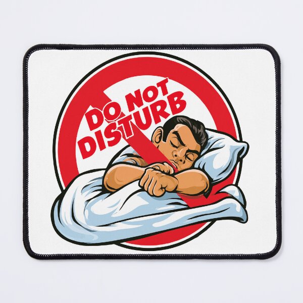 Item preview, Do Not Disturb Sleeping Man Design designed and sold by RichardRags.