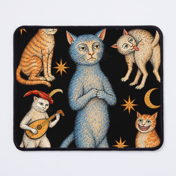 Item preview, Funny Medieval Cats Renaissance Middle Ages Vintage Artwork Cat Lover designed and sold by MidzzSky.