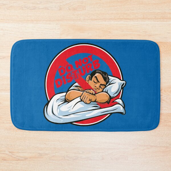 Item preview, Do Not Disturb Sleeping Man Design designed and sold by RichardRags.