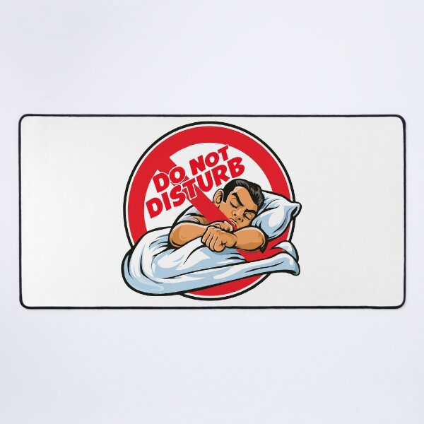 Item preview, Do Not Disturb Sleeping Man Design designed and sold by RichardRags.