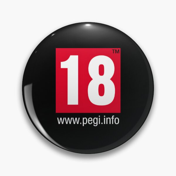 Item preview, Mature Content 18+ Gaming Icon - Minimalist Red Square Badge Poster designed and sold by Billy Morfo™.
