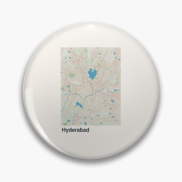 Item preview, Hyderabad Minimalistic Map Art designed and sold by MapsNerd.