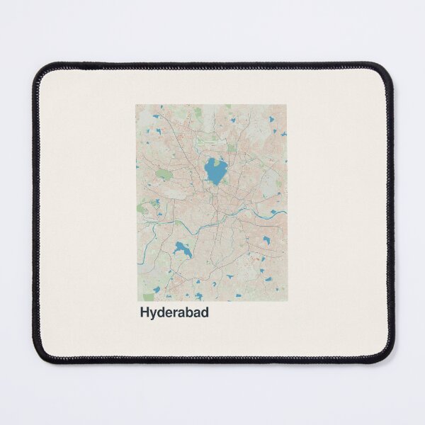 Item preview, Hyderabad Minimalistic Map Art designed and sold by MapsNerd.