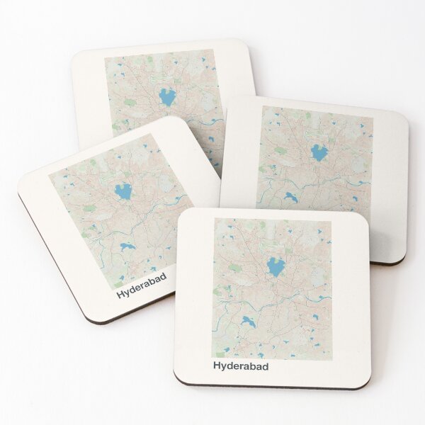 Item preview, Hyderabad Minimalistic Map Art designed and sold by MapsNerd.