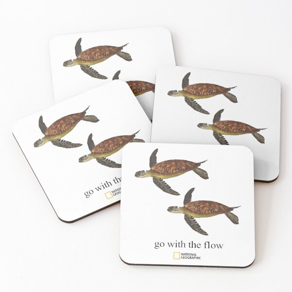 Item preview, Vintage National Geographic Turtle - Go With The Flow Graphic Turtle  designed and sold by Ibrahimott.