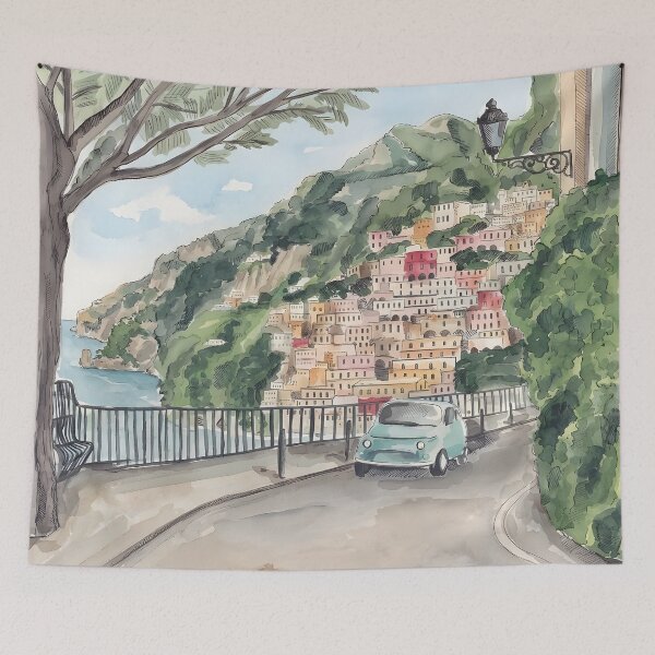 Item preview, Positano Amalfi Coast Travel – Italy  designed and sold by POSTERIOCREW.