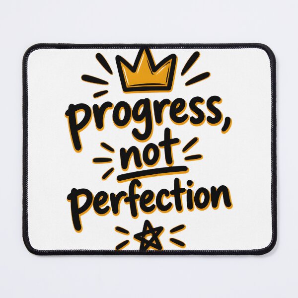 Item preview, Progress Not Perfection Motivational Handwritten Quote Design for Inspiration and Growth designed and sold by Denihw.