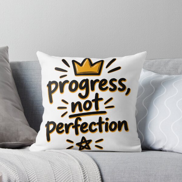 Item preview, Progress Not Perfection Motivational Handwritten Quote Design for Inspiration and Growth designed and sold by Denihw.