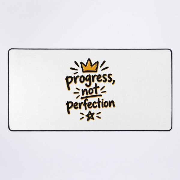 Item preview, Progress Not Perfection Motivational Handwritten Quote Design for Inspiration and Growth designed and sold by Denihw.