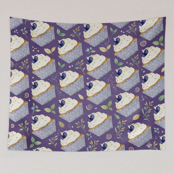 Item preview, Watercolor Blueberry Purple Background designed and sold by ShivCraftStudio.