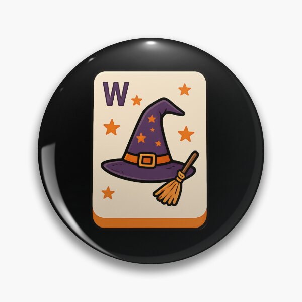 Item preview, Halloween Mahjong Tile Witch Hat Halloween Mahjong Player designed and sold by huyongton.