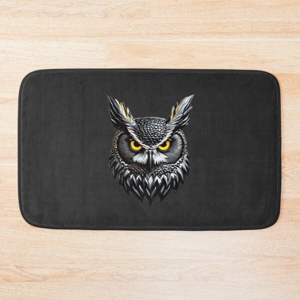 Item preview, Cybernetic Owl - Titanium Armor & Carbon Fiber Techwear Emblem designed and sold by Shift-Bloom.