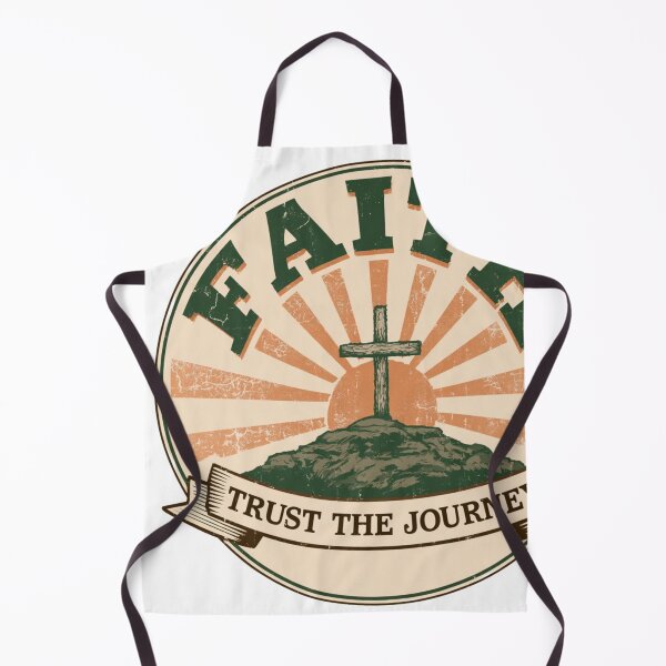 Item preview, Faith Trust The Journey Christian Cross Design designed and sold by NicolasGlowArt.